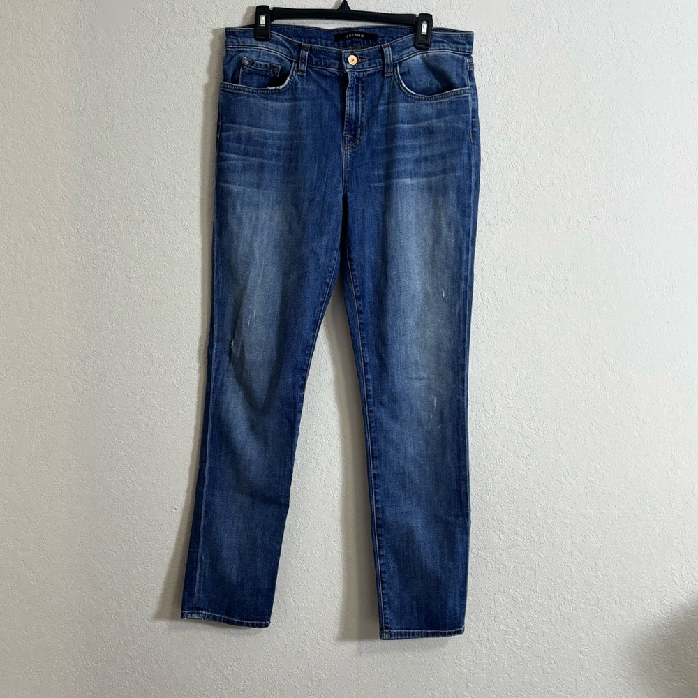J Brand Medium Blue Straight-Leg Women's Jeans